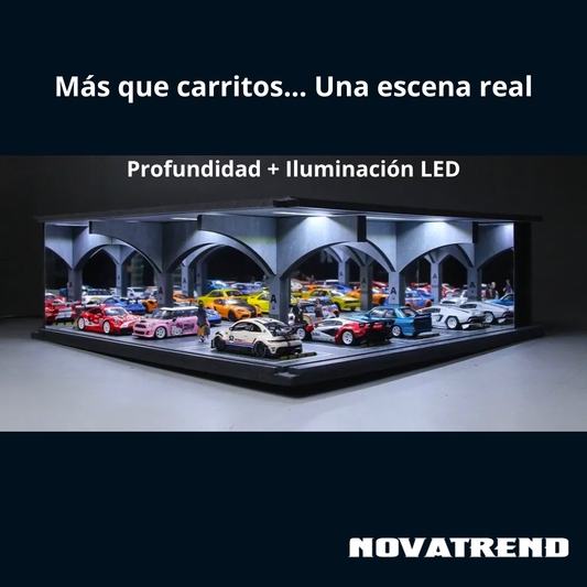 Diorama Premium 1:64 – Estacionamiento Subterráneo con LED