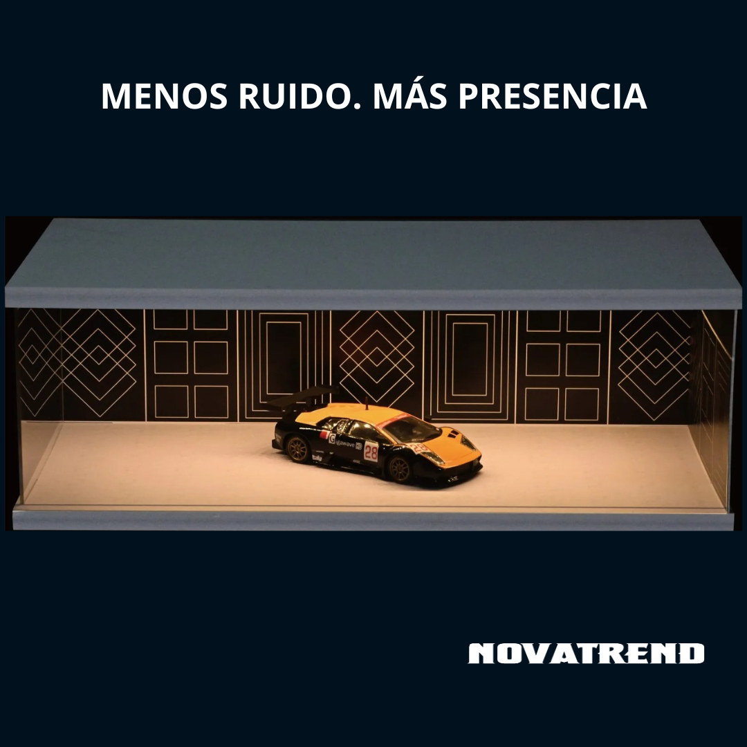Showroom LED Pro 1:64 – Diorama Premium con Iluminación Ajustable