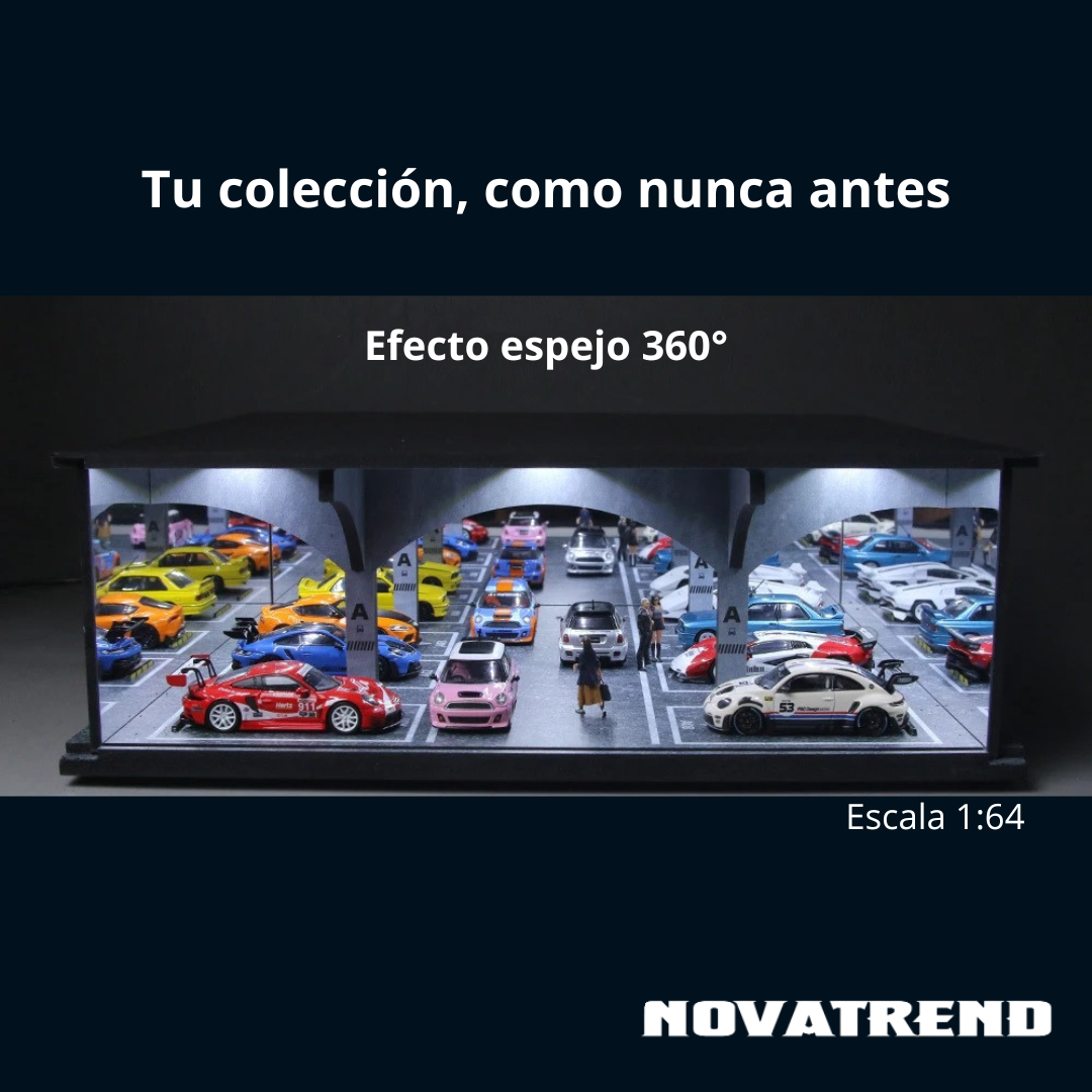 Diorama Premium 1:64 – Estacionamiento Subterráneo con LED