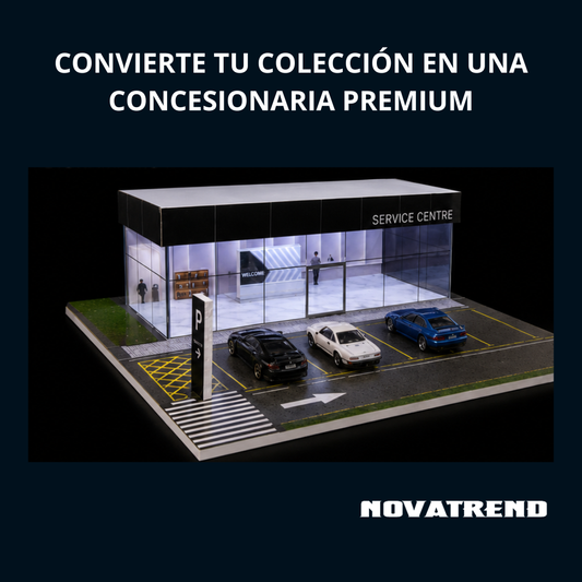 Vitrina Concesionaria LED para Coleccionistas