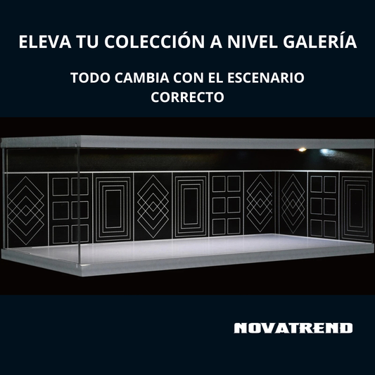 Showroom LED Pro 1:64 – Diorama Premium con Iluminación Ajustable
