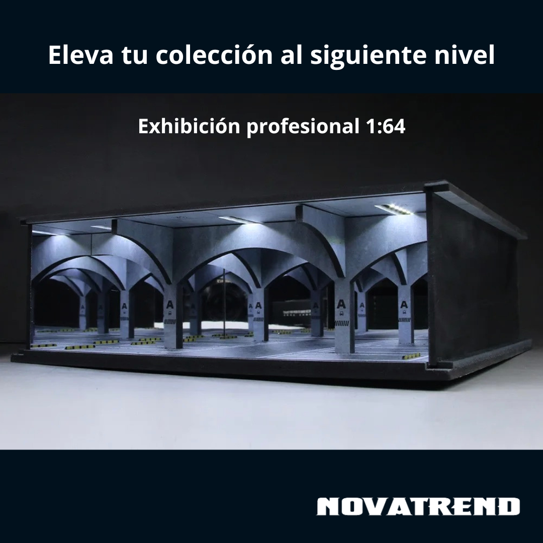 Diorama Premium 1:64 – Estacionamiento Subterráneo con LED