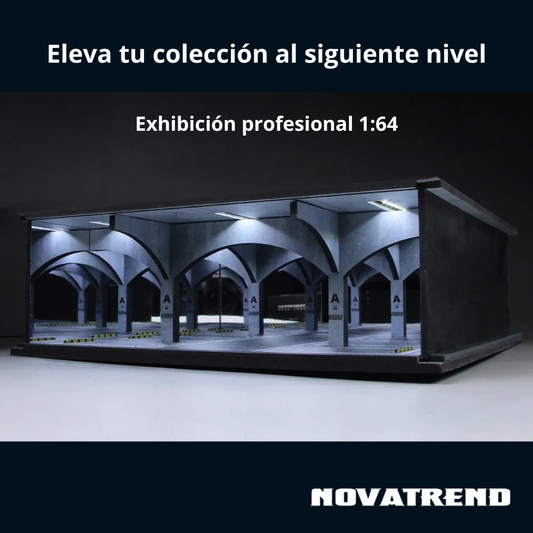 Diorama Premium 1:64 – Estacionamiento Subterráneo con LED