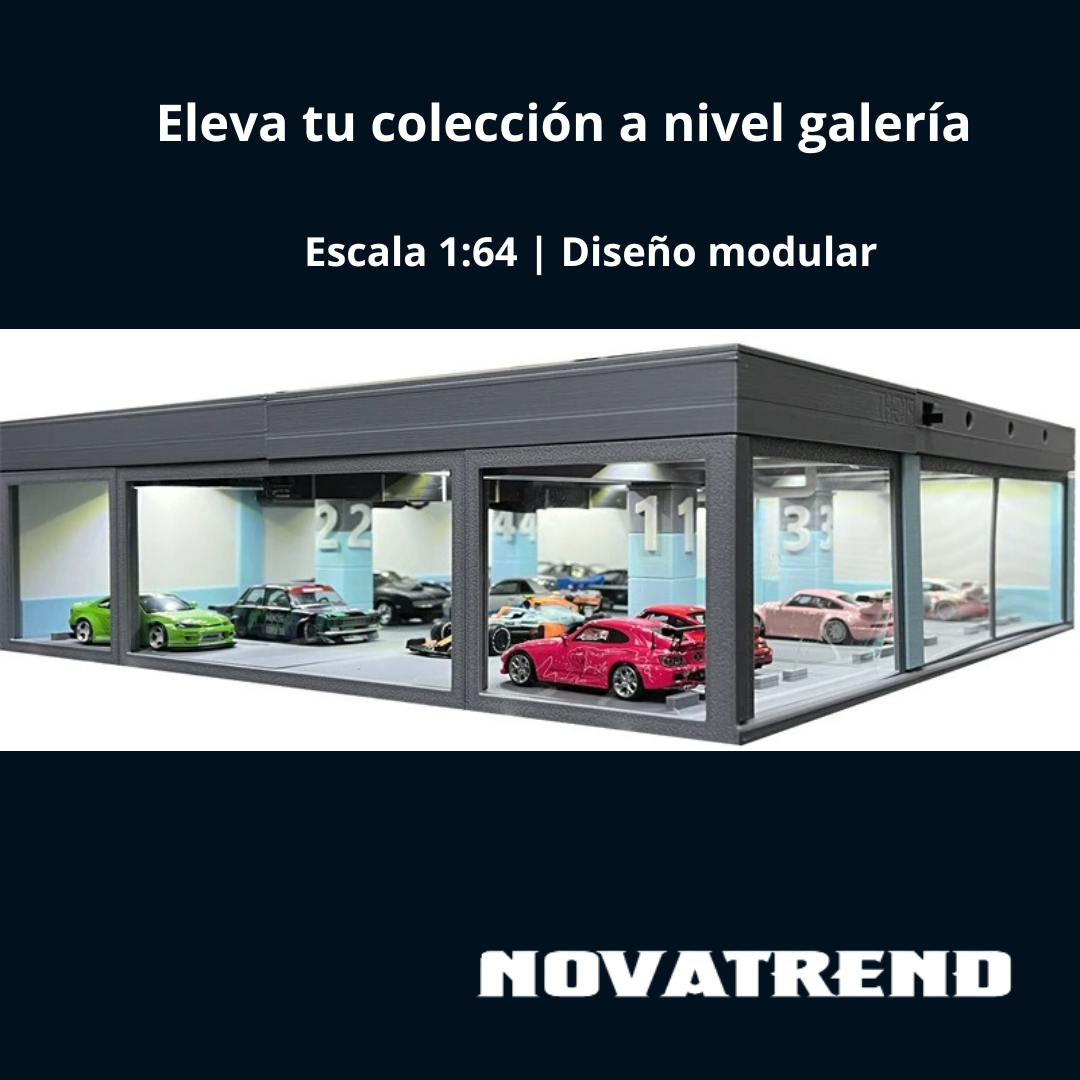Diorama Modular 1:64 – Estacionamiento Subterráneo con LED