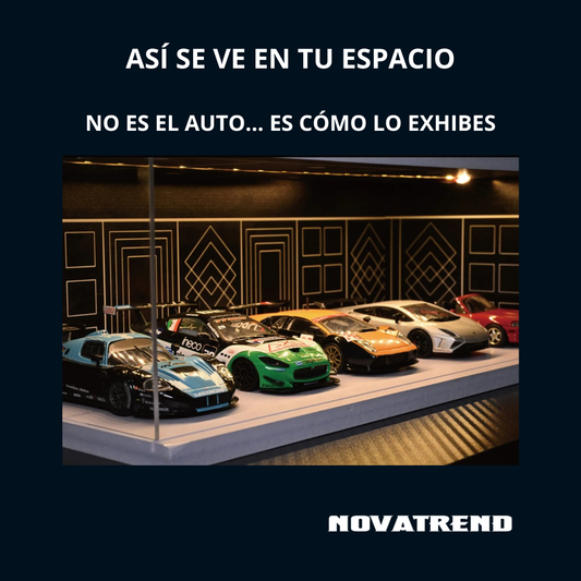Showroom LED Pro 1:64 – Diorama Premium con Iluminación Ajustable