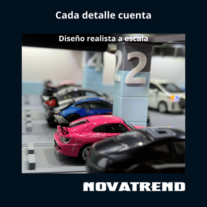 Diorama Modular 1:64 – Estacionamiento Subterráneo con LED