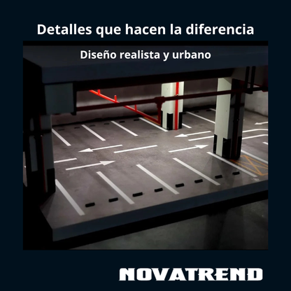 Escenario 1:64 Estacionamiento Subterráneo Industrial con Iluminación LED