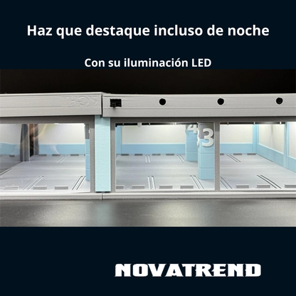 Diorama Modular 1:64 – Estacionamiento Subterráneo con LED