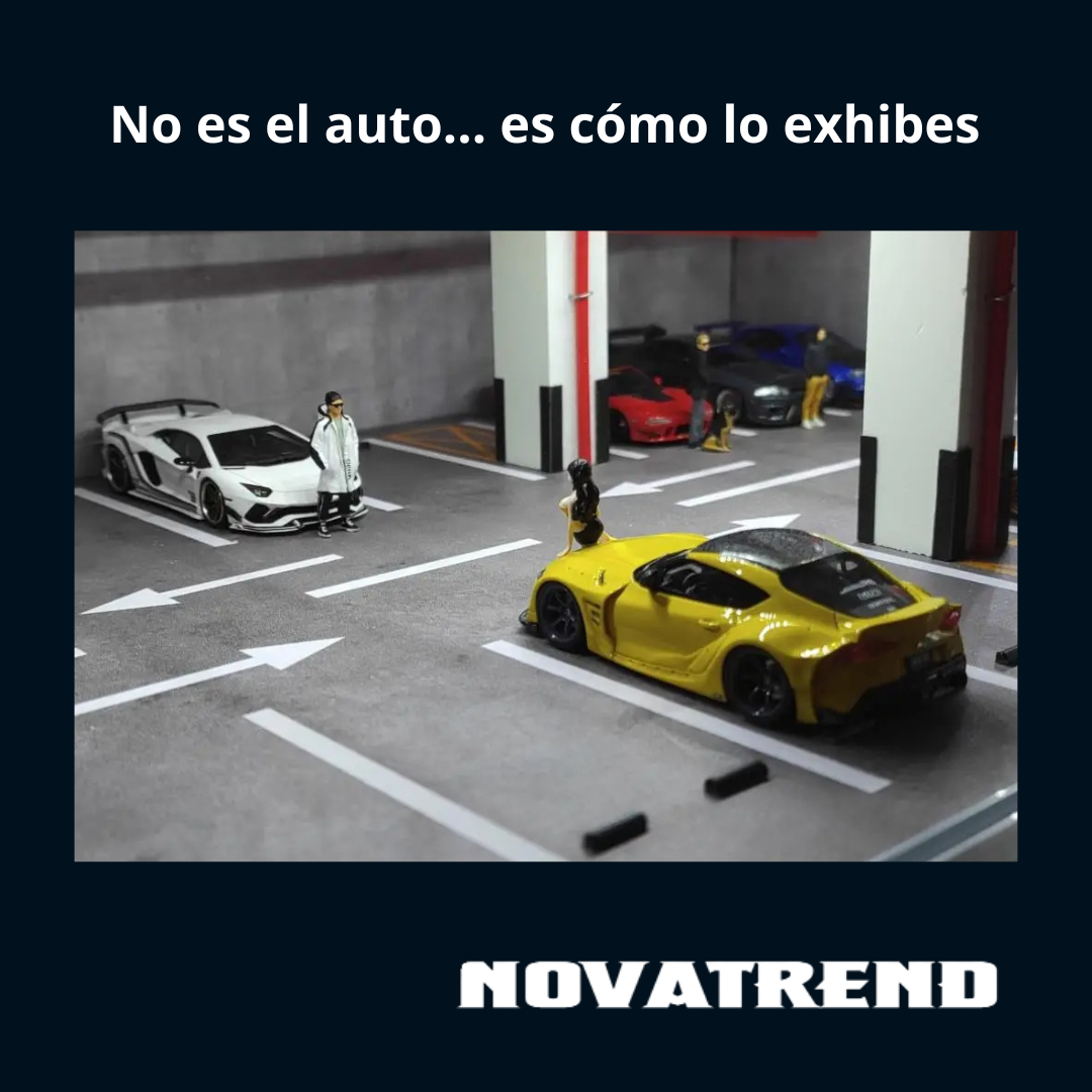 Escenario 1:64 Estacionamiento Subterráneo Industrial con Iluminación LED